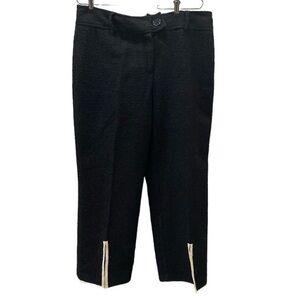 Vintage 90’s Sarah Jane white piping crepe wide leg trouser pants